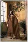Rosina 5109 By Ganga Russian Silk Embroidery Work Dress Material